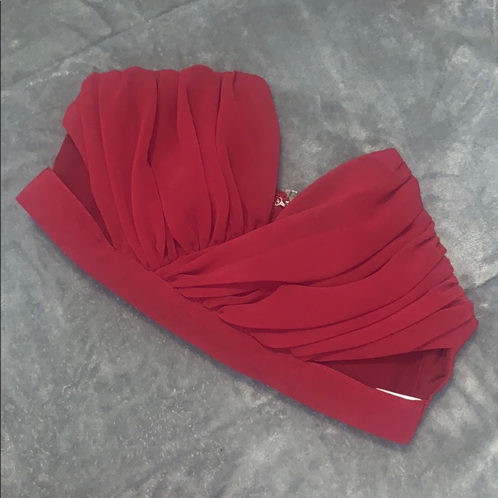 Sabo Skirt Burgundy Crop Top